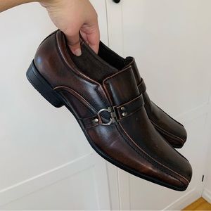 Bonafini Collection Dark Brown Dress Shoes Size 10